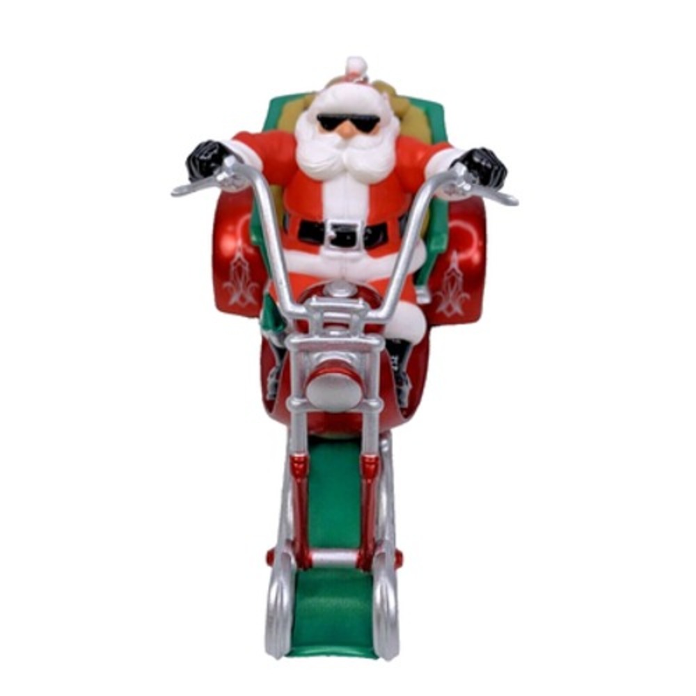Hallmark Keepsake LEADER OF THE PACK‎ Magic Ornament Santa 2017 Sound - Picture 5 of 11